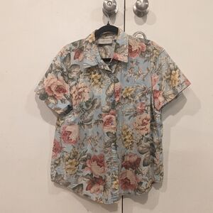 Floral Short Sleeve Men's Shirt